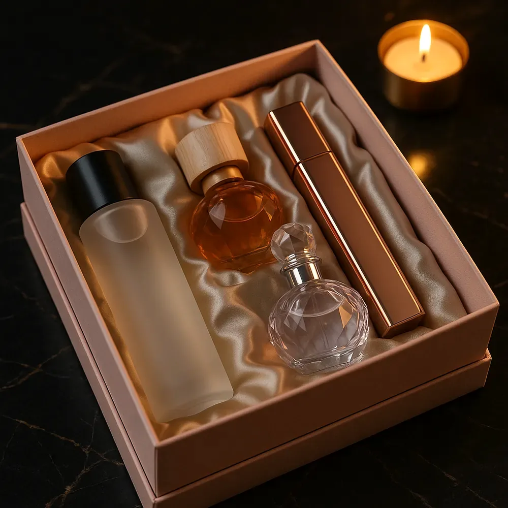 Set de 4 difuzoare parfumate în cutie cadou Iasomie Albă